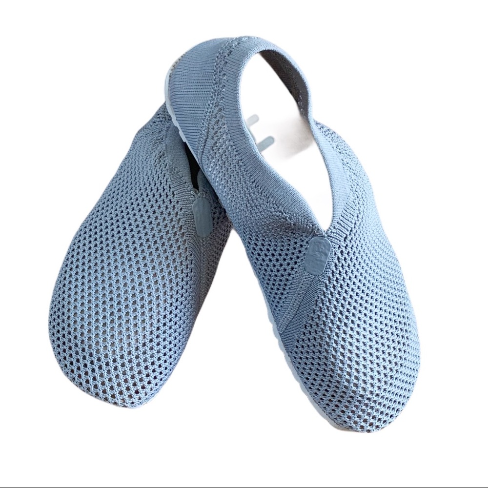 OTZSHOES Gray Mesh Cork Slip On Clogs